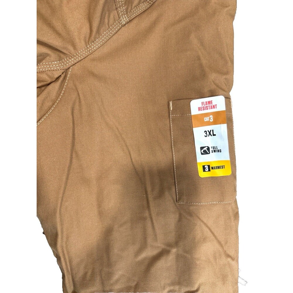 Carhartt 102182 Flame Resistant Full Swing Quick Duck Coat 3XL Reg CAT 3 Brown - Picture 10 of 13